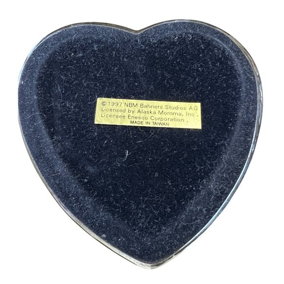 "Remember when our Love Blossomed" Heart Shaped Paper Weight Alaska Momma 1997 - Picture 3 of 3